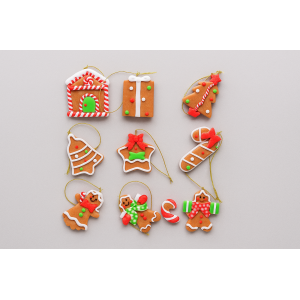 BISCOITO NATALINO 5CM 9PCS