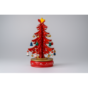 ENFEITE DE NATAL MUSICAL ARVORE DE NATAL 27CM