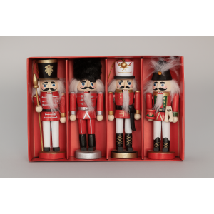 SOLDADINHO QUEBRA NOZES 4PCS 12.5CM