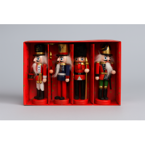 SOLDADINHO QUEBRA NOZES 4PCS 12.5CM