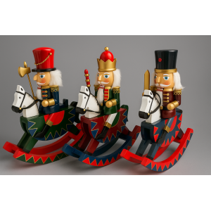 SOLDADINHO QUEBRA NOZES CAVALINHO 30CM