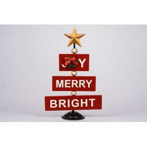 PLACA NATALINO DE METAL 50CM