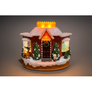 ENFEITE DE NATAL MUSICAL CASA DO NOEL