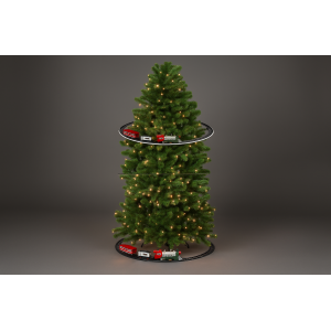 ENFEITE NATALINO DE LUXO TRENZINHO DE NATAL COM TRILHO