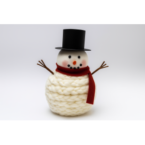 BONECO DE NEVE DE CHAPEU 26CM