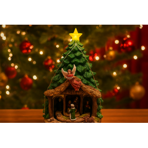 PRESEPIO NATALINO MUSICAL COM LED USB