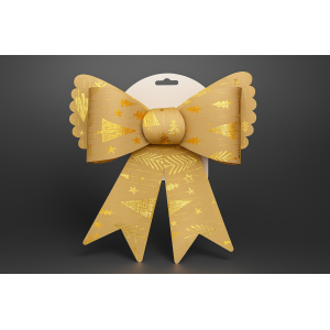 LAÇO NATALINO BEGE 35CM