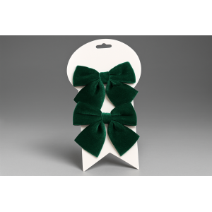 LAÇO NATALINO VERDE 14CM 2PCS