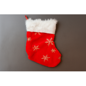 MEIA NATALINA VERMELHO 43CM