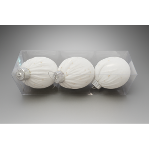 BOLA NATALINA 8CM 3PCS