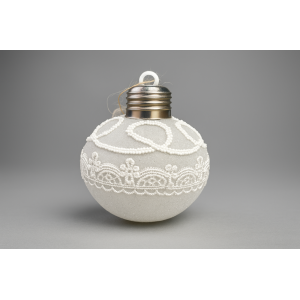 BOLA NATALINA DE GELO 8CM 3PCS