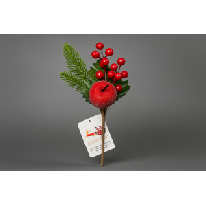 CEREJA NATALINA MAÇA 25CM