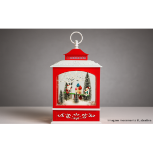 LAMPADA NATALINO COM LED USB 44CM