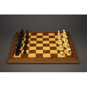 JOGO DE XADREZ GAMAO E DAMA 3 EM 1 34CM