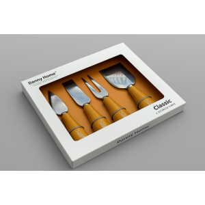 JOGO DE TALHERES DE INOX PARA QUEIJO