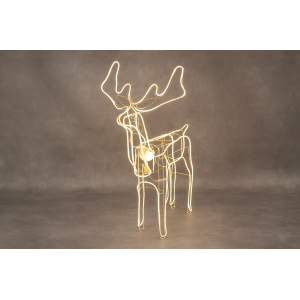 RENA NATALINA DE LED NEON QUENTE 11M