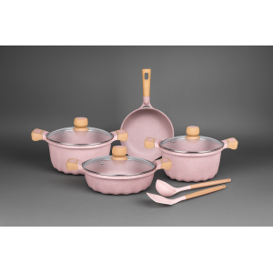 JOGO DE PANELAS DE ALUMINIO 8PCS