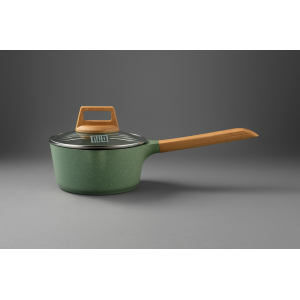 PANELA DE ALUMINIO 16CM CERAMICO COM TAMPA DE VIDRO