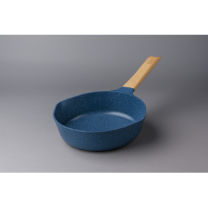 FRIGIDEIRA DE ALUMINIO 24CM CERAMICO COM TAMPA DE VIDRO