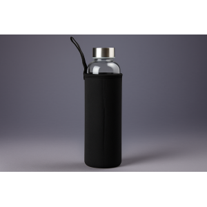 GARRAFA DE VIDRO COM INFUSOR DE INOX 550ML