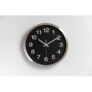 RELOGIO DE PAREDE ALUMINIO 30CM