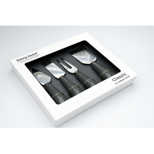 JOGO DE TALHERES DE INOX PARA QUEIJO