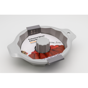 FORMA DE BOLO DE SILICONE 23X28X10CM