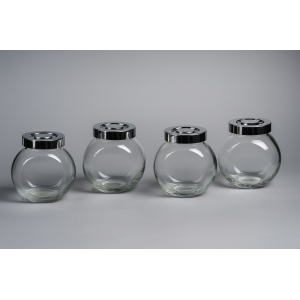 PORTA CONDIMENTO DE VIDRO 4PCS