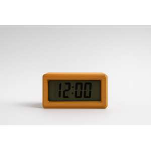 RELOGIO DE MESA DIGITAL DE MADEIRA