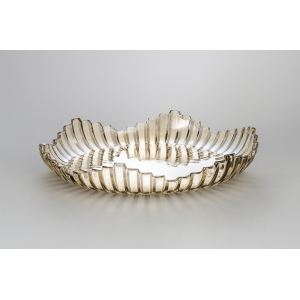 FRUTEIRA DE VIDRO AMBAR 29CM