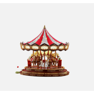 ENFEITE DE NATAL CARROSSEL DE NATAL LUXO