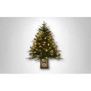 ARVORE DE NATAL 120CM COM LED COLORIDA E QUENTE 110V