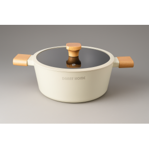 CAÇAROLA DE ALUMÍNIO FUNDIDO COM TAMPA CERAMICO 20CM