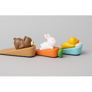 CUNHA DE PORTA EM PLASTICO PP 14X6CM