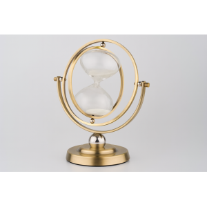 AMPULHETA DE INOX DOURADO 24X27