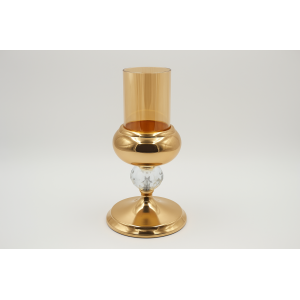 CASTIÇAL DE VIDRO GOLD