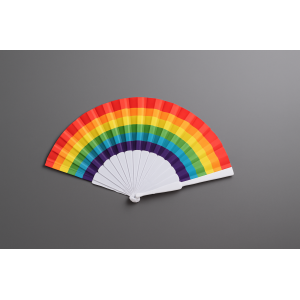 LEQUE DE PLASTICO ARCOIRIS 43CM