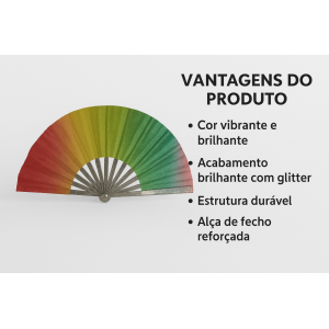 LEQUE DE PLASTICO COM GLITER 65CM