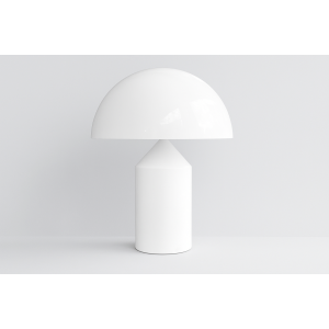 ABAJUR DE MESA DE FERRO BRANCO ESMALTE 110V