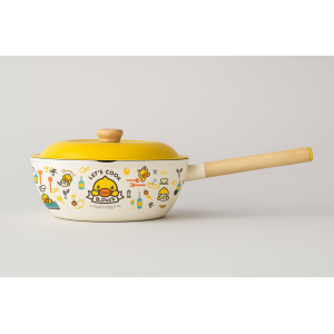 WOK DE ALUMINIO CERAMICO COM TAMPA 32CM