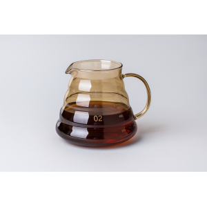 JARRA DE CAFÉ VIDRO AMBAR 600ML