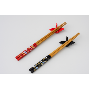 KIT HASHI DE BAMBU COM SUPORTE