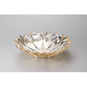 FRUTEIRA DE VIDRO AMBAR 32CM