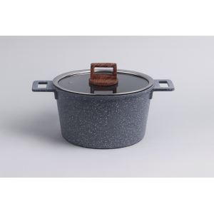 CAÇAROLA DE ALUMÍNIO REVESTIMENTO GRANITO 20CM