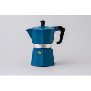 CAFETEIRA ITALIANA DE ALUMINIO 6 XICARAS NAVY