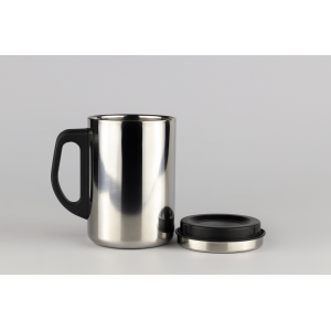 CANECA TÉRMICA COM TAMPA DE INOX 500ML