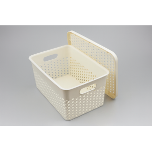 CESTO DE PLÁSTICO COM TAMPA 19CM