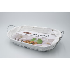 CESTO PARA PÃES ARAMADO DE INOX