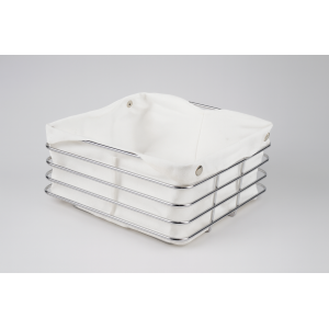 CESTO PARA PÃES ARAMADO DE INOX