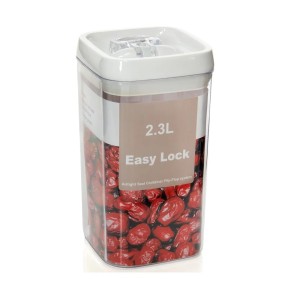 POTE HERMETICO COM TAMPA A VÁCUO QUADRADO 2.3L